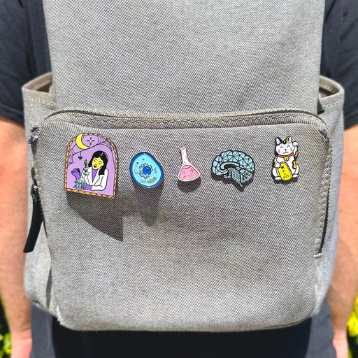 Spooky Lab Scientist Enamel Pin