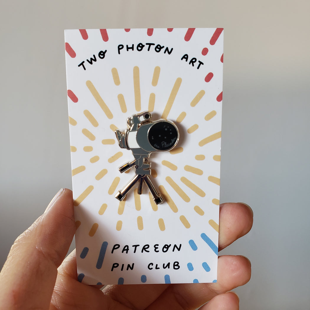 Telescope (Pleiades Star Cluster) Enamel Pin