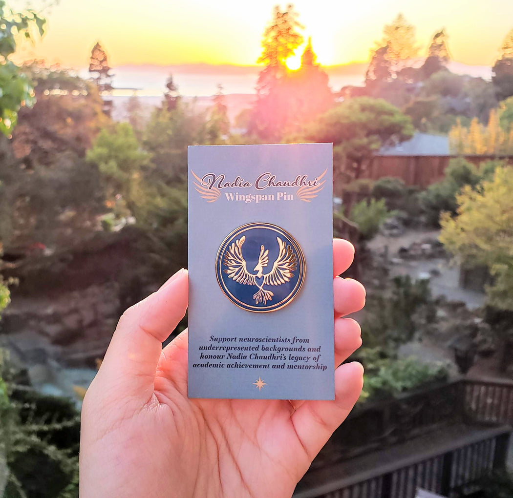 Nadia Chaudhri Wingspan Enamel Pin