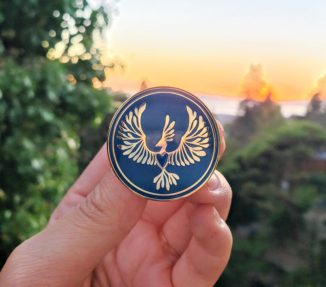 Nadia Chaudhri Wingspan Enamel Pin