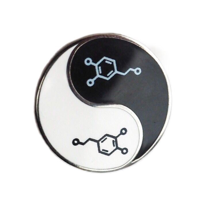 Dopamine Yin Yang Enamel Pin