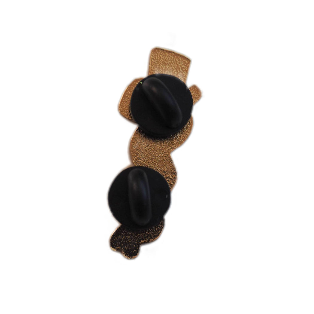 Rod of Asclepius Gold Pin