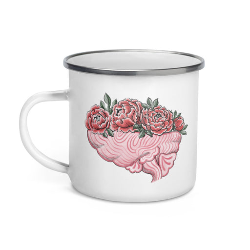 Floral Brain Camper Mug