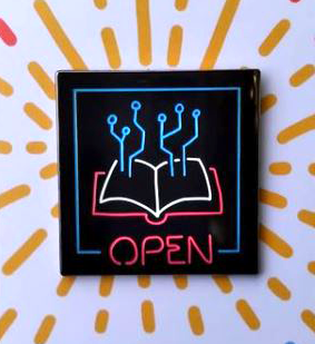 Open Science (Glow in the Dark) Enamel Pin