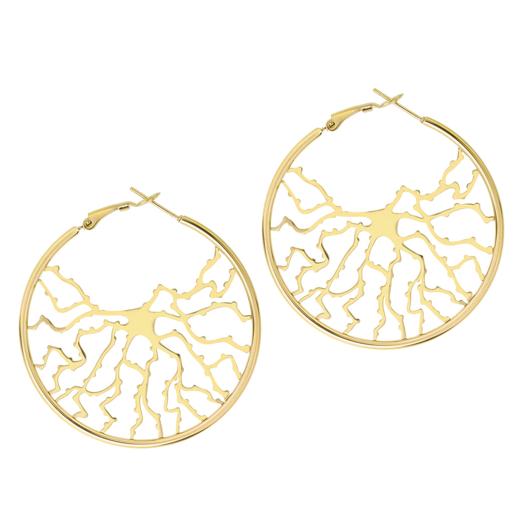 Neuron Hoop Earrings