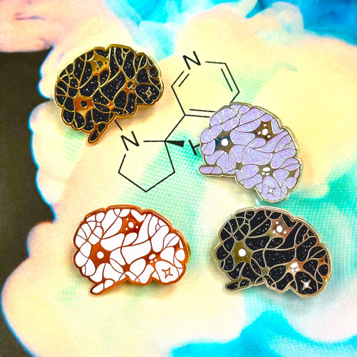 Neural Network Enamel Pin Set