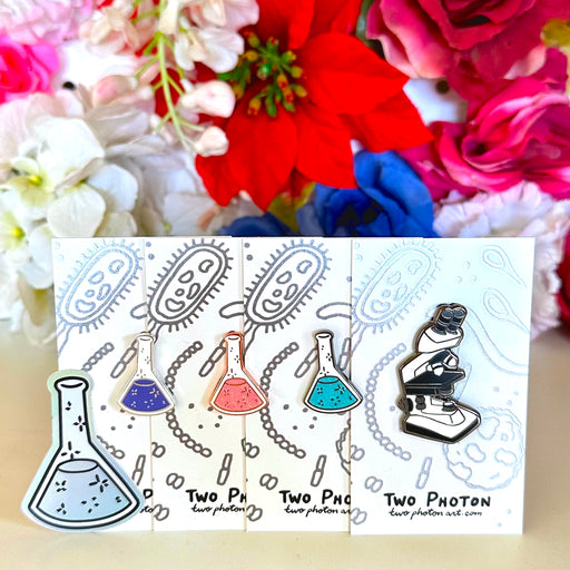 Research Lab Discovery Enamel Pin Set