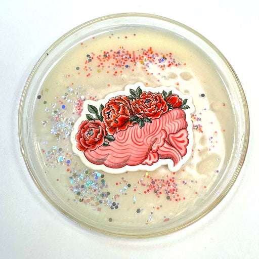 Floral Brain Sticker