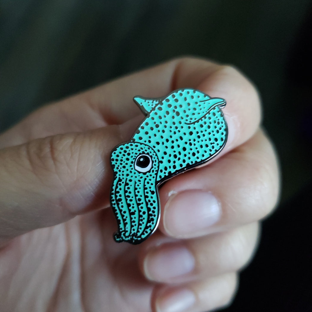 Squid Enamel Pin