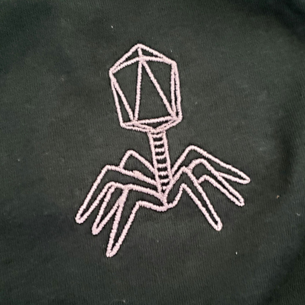 Embroidered Bacteriophage T-Shirt