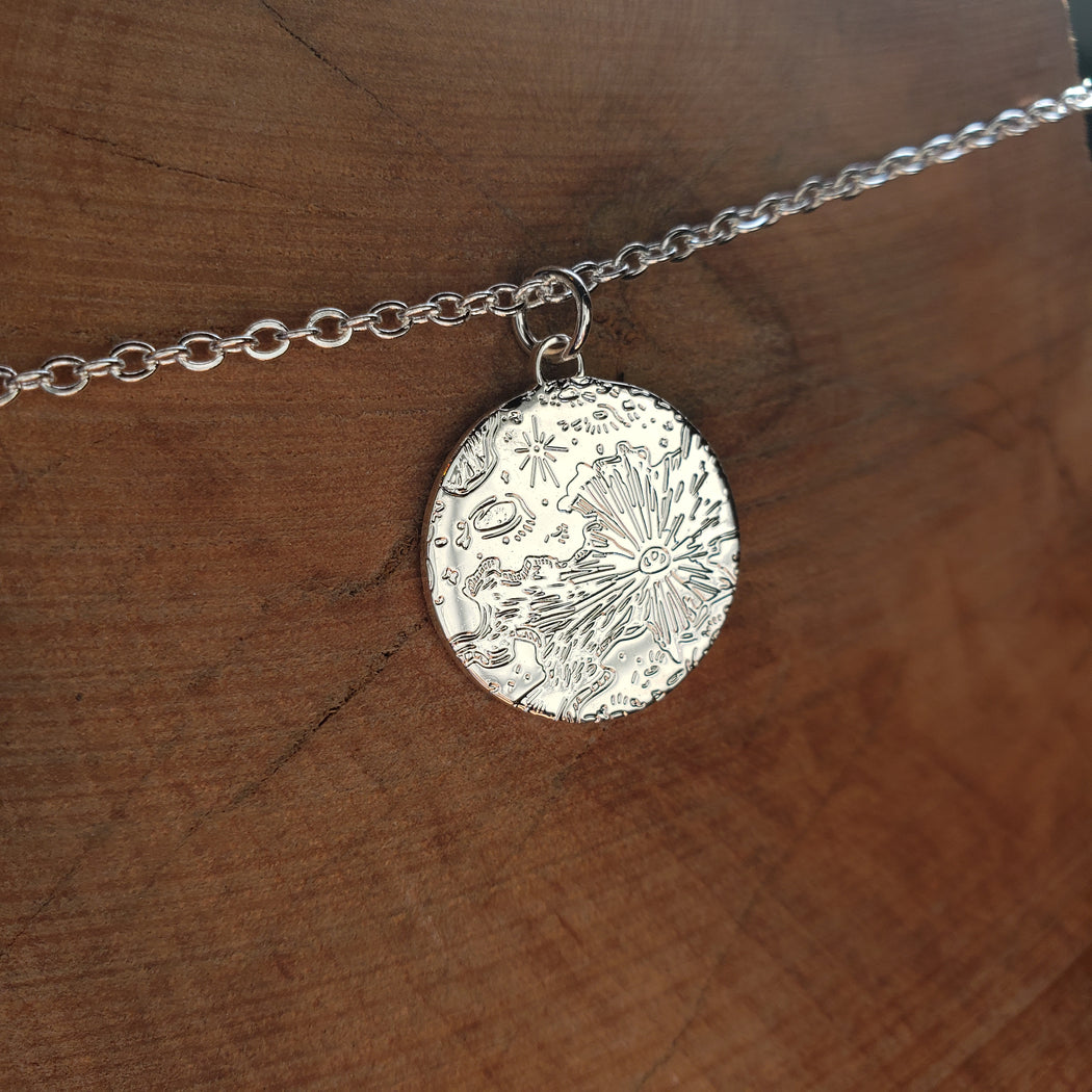 Make Space for Everyone Moon Necklace
