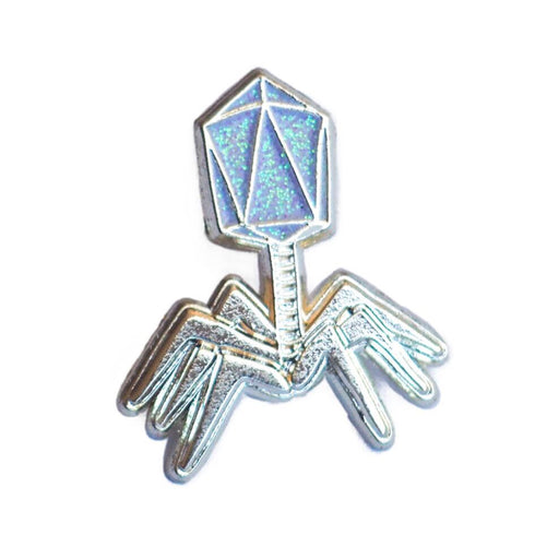 Phage Enamel Pin