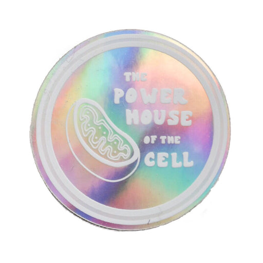 Mitochondria is the Powerhouse of the Cell Holographic Sticker
