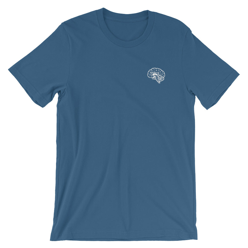 Embroidered Brain T-shirt — Two Photon