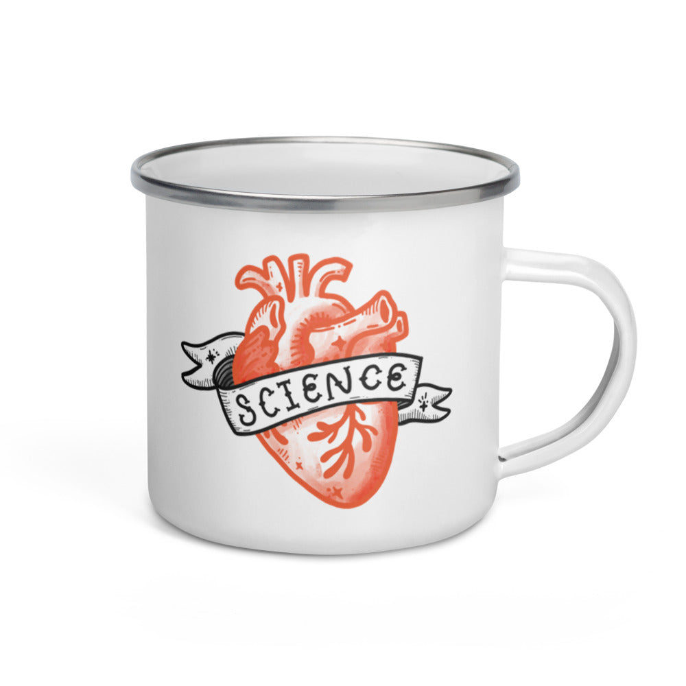 Science Heart Camper Mug