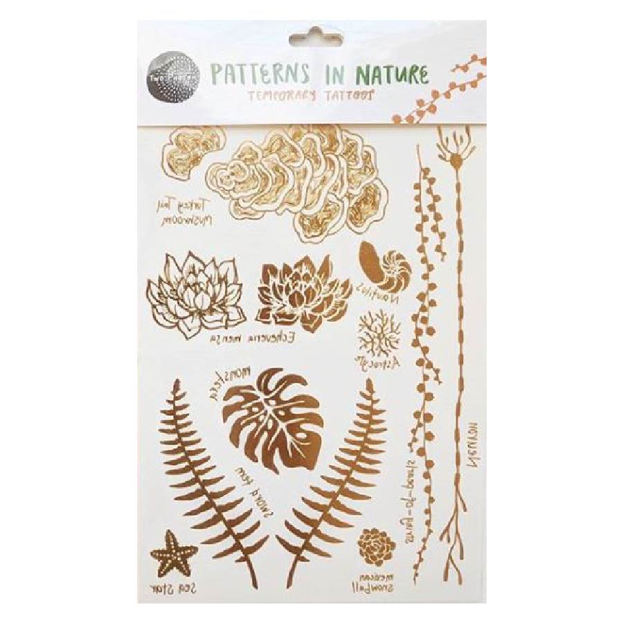 Temporary Tattoo Set - Patterns in Nature